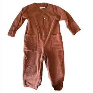 Fin and Vince corduroy onside suit w/ bottom snaps